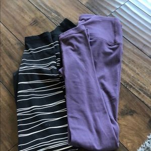 Two pairs of leggings